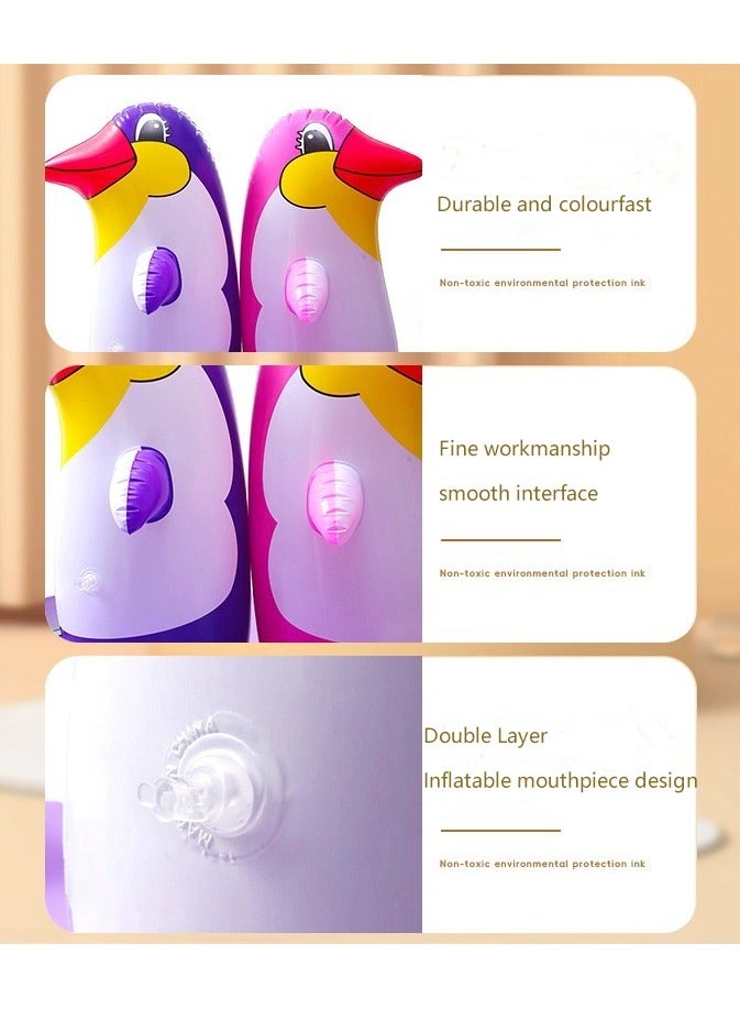 ألعاب حقيبة ملاكمة البطريق المناسبة للأطفال (3 عبوات، لون عشوائي) ألعاب ملاكمة حقيبة ملاكمة الطفل والوالدين - Image 2